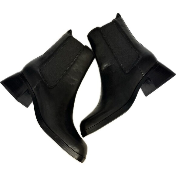 Nine West Leriv Block Heel Leather Boots - Picture 3 of 6